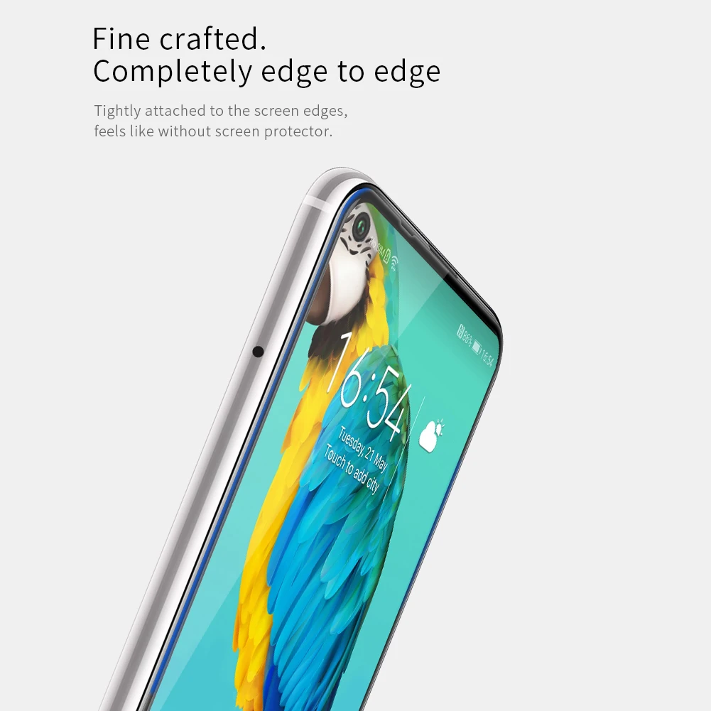 NILLKIN протектор экрана XD CP+ MAX полное покрытие закаленное стекло для huawei Honor 20 анти-защитное стекло пленка