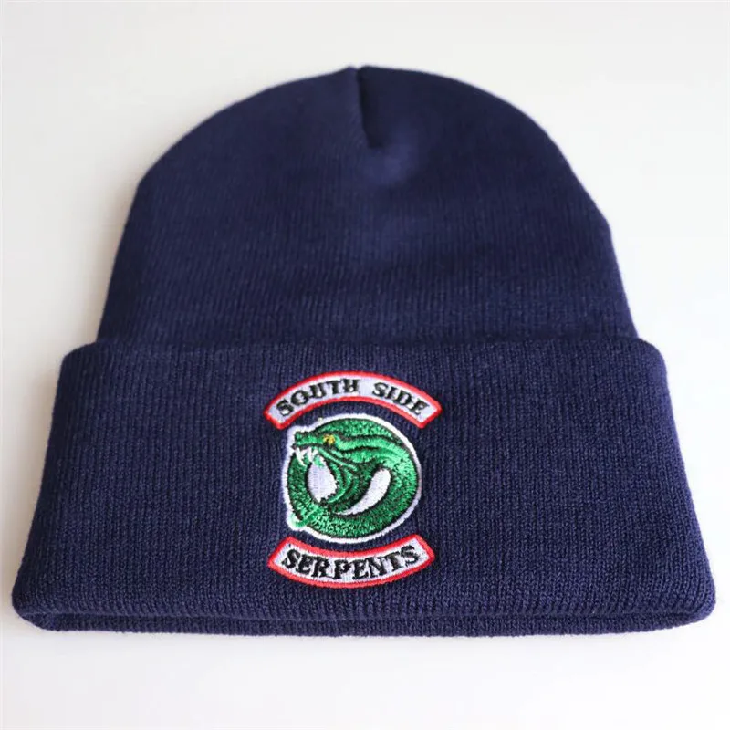 BOOCRE Tv Series Riverdale South Side Serpent Cosplay Costume Hat Adult Man Woman Embroidered Dome Knit Warm Pullover Hip Hop Trend -Zentai shop online He5f706b0c40a4a8591ecd868b8f3c29b5.jpg