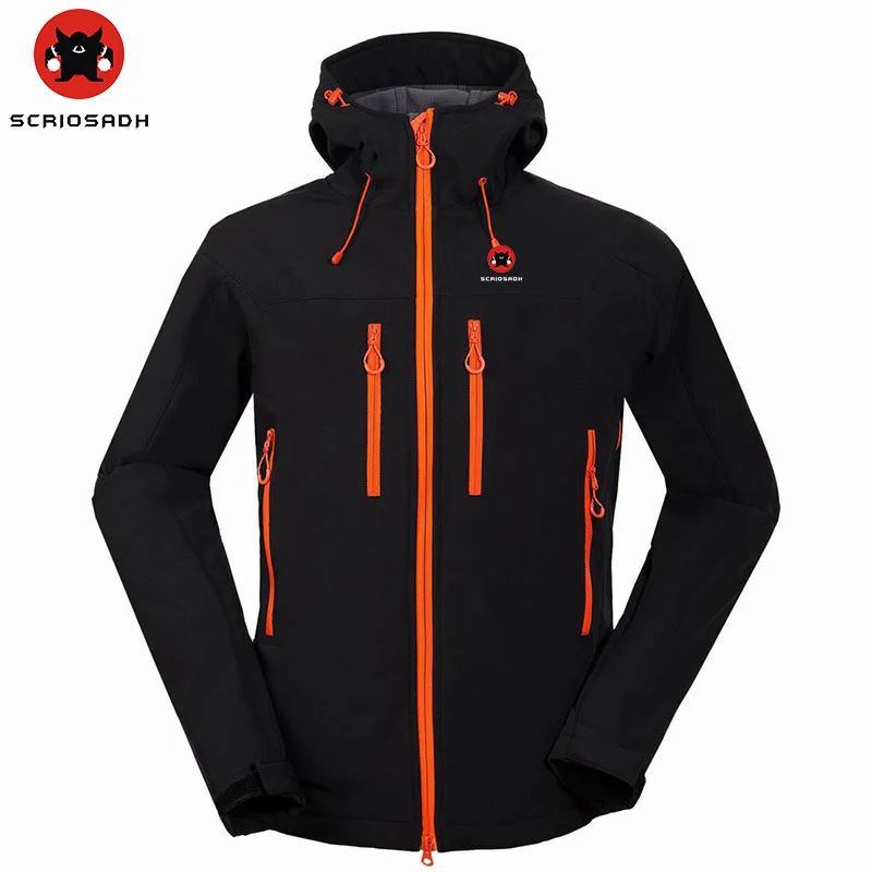 2021 Winter Outdoor Camping Hiking Men's Soft shell Jacket Waterproof Windproof Keep Warm Skiing Coat Men Jackets | Спорт и