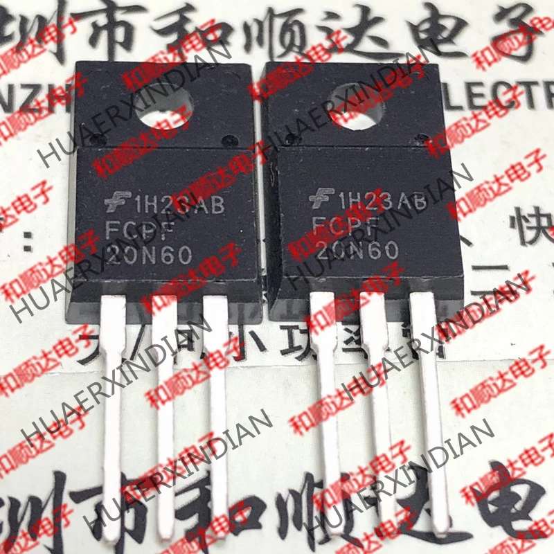 5 шт., новые оригинальные кнопки FCPF20N60 TO-220F 600V 20A