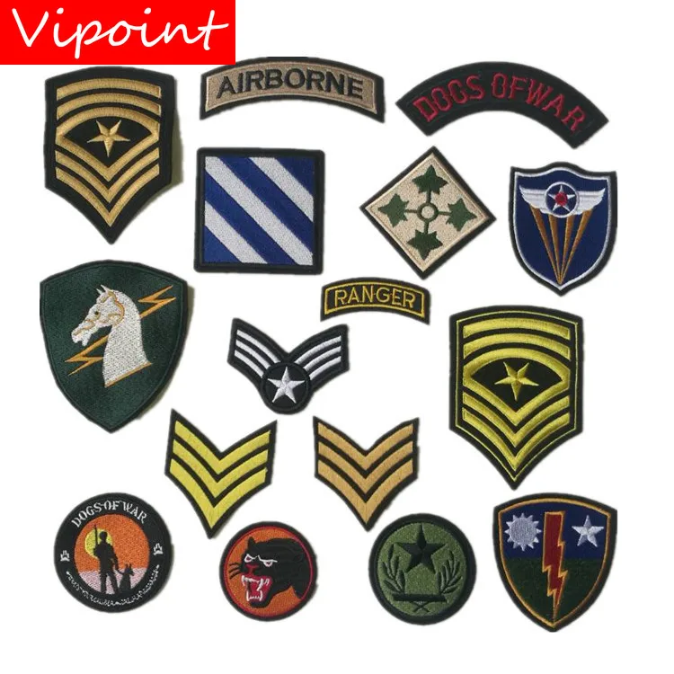 VIPOINT вышивка звание звезда письмо Звезда воздушно десантные патчи армейские