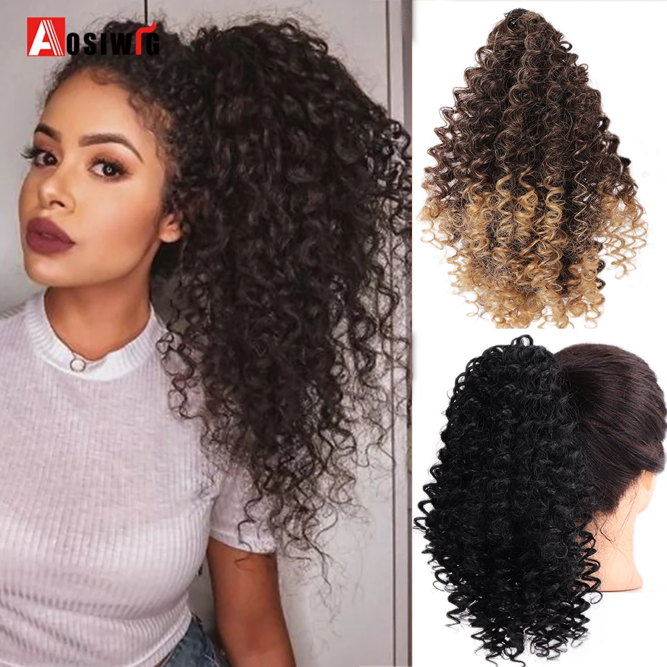 Aosiwig アフロ変態カーリーパフポニーテール巾着ラップポニーテールクリップで毛テールエクステンション合成天然偽かつら Hair Flip In Hair Pieceshair Extension Aliexpress Aosiwig アフロ変態カーリーパフポニーテール巾着ラップポニーテールクリップで毛テールエクステンション合成天然偽かつら Hair Flip In Hair Pieceshair Extension Aliexpress