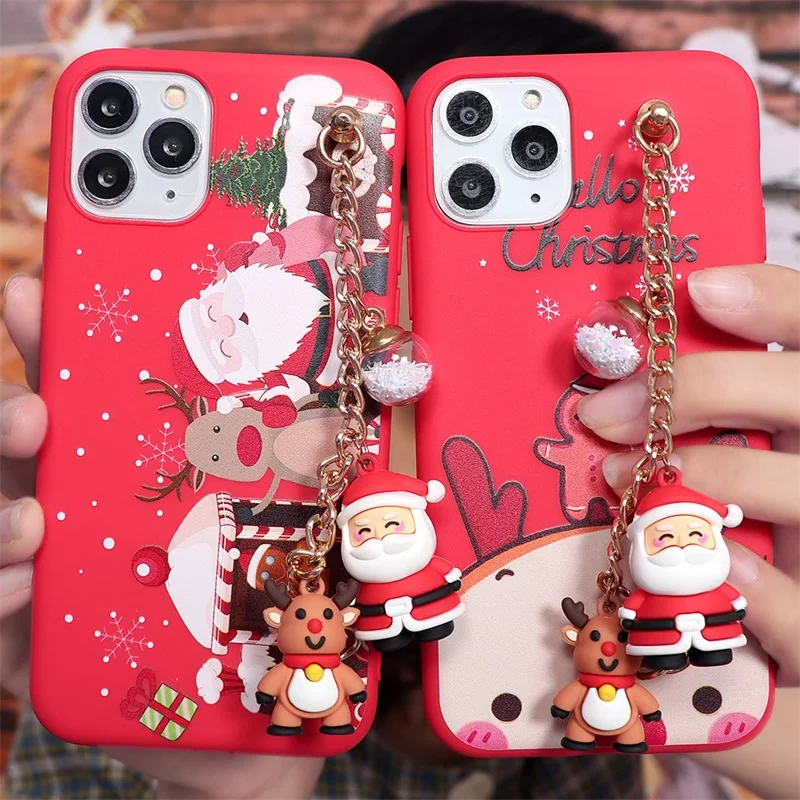 Мультяшный Рождественский чехол для OPPO A53 A32 A5 A9 2020 A52 A72 A92 A93 A15 Reno 4 Lite Realme 8 7 Pro 6 realme8