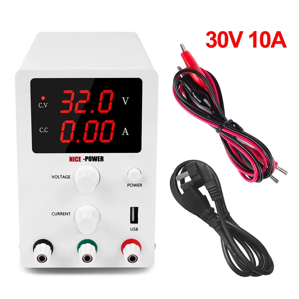New Power 30V 10A Wanptek Регулируемый Импульсный dc лабораторный источник питания переменный 60V 30V 10A 5A Регулируемый силовой модуль лабораторный источник питания цифровой - Цвет: New Power 30V 10A