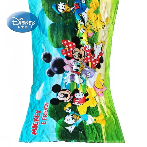 Скидки Дисней крем Олаф летняя мочалка хлопок мягкое пляжное полотенце одеяло для мальчиков и девочек банное полотенце для плавания 75x150 см - Цвет: Mickey1