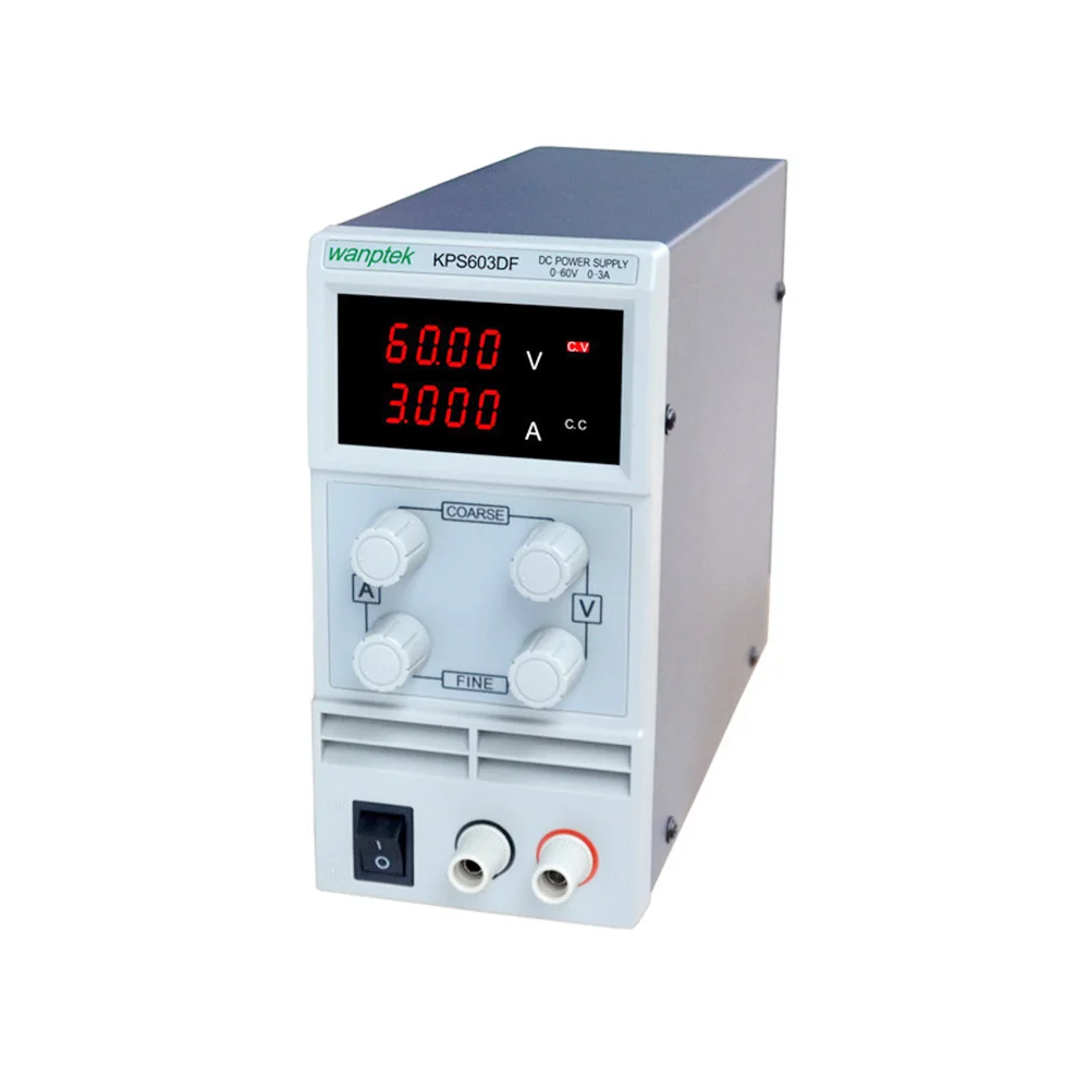 

KPS603DF Adjustable Switching double LED display switch DC Power Supply protection function 60V3A 110V-230V 0.1V/0.001A EU