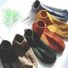 9 цветов, Этнические женские мягкие шерстяные носки. Повседневные компрессионные полосатые короткие носки с толстой нитью пара носков по щиколотку чулочно-носочные изделия SA-8