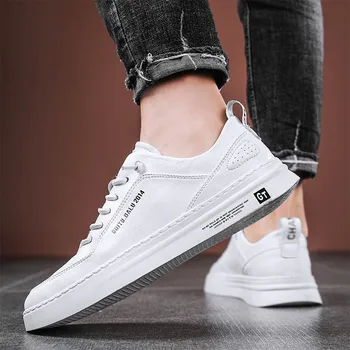 

Men Leather Shoes Fashion Men Comfortable round Toe sneakers breathable Shoes Black Men Dress Shoes outdoor Soft Men Shoes