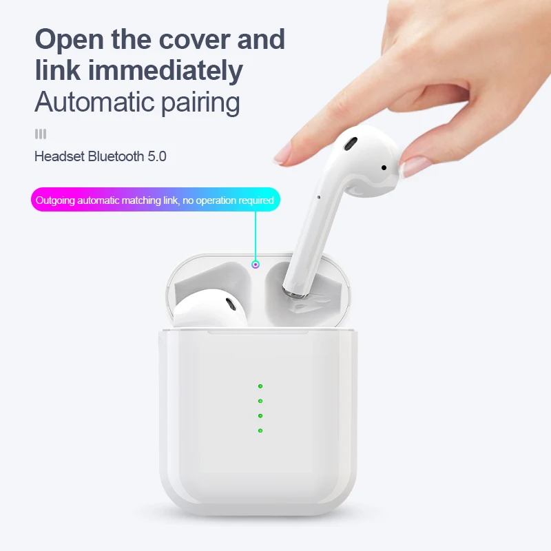 

Casaland i10 TWS Bluetooth Earphone Mini Wireless Touch Control Earbuds Built-in Mic with Charging Box