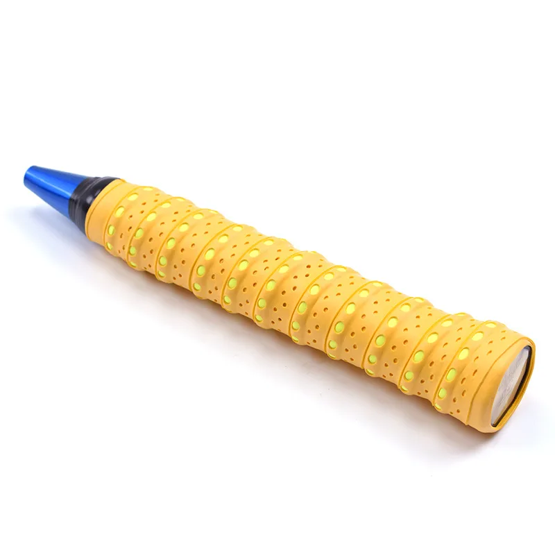 1pc Yellow 1/2 шт экологический матовый нескользящий пота полосы ракетка над захватом Теннисный напульсник накладки бадминтон ракетки ручки - Цвет: 1pc Yellow