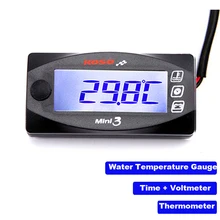 Motocicleta Digital De Temperatura Da Água Termômetro Voltímetro Tempo de Água Multi-Função Mete Para KOSO Mini 3 Instrumento Motocicleta