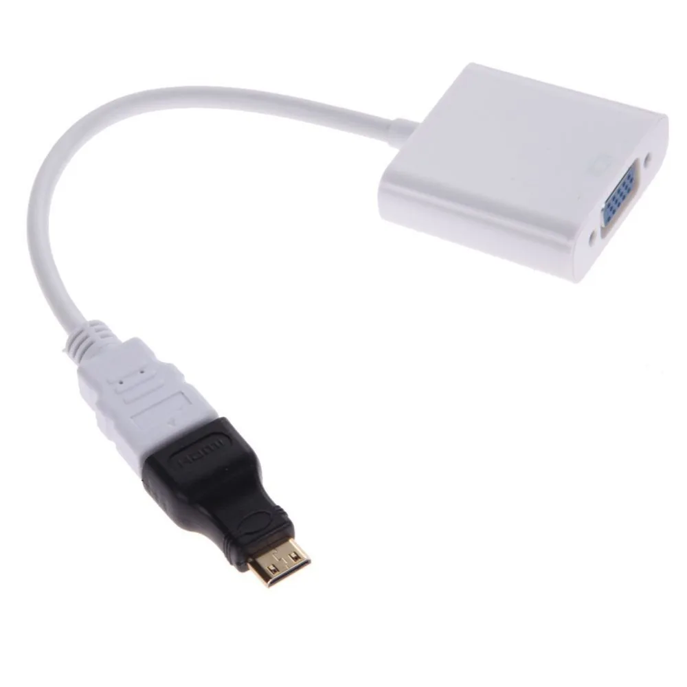 EDAL Micro Mini адаптер hdmi-vga конвертер HDMI мужчин и женщин VGA HDMI кабель с 3,5 мм аудиошнур S