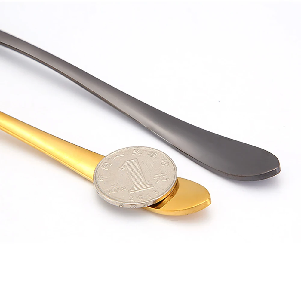 New Arrival 18cm Kitchen Portable Stainless Steel Salad Serving Fork Spoon Cutlery Utensil