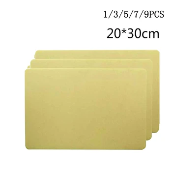 

1/3/5/7/9pcs 20*30*0.3cm Tattoo Practice Fake Skin Double Side Blank Tattoo Practice Skin skin practice Big size practice skin