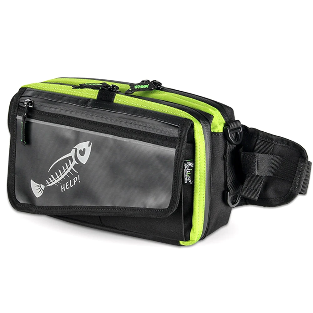 Wear Resistant Protective Large Capacity Waist Pack Fishing Bag Adjustable Strap Outdoor Clasp Design Unisex Lure Storage