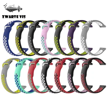 

Silicone rubber for Samsung Galaxy Watch Active watchband17 color for galaxy active two-color reverse buckle watchband women men