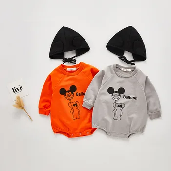 

MILANCEL baby clothes long sleeve baby bodysuits cartoon style toddler boys jumpsuits