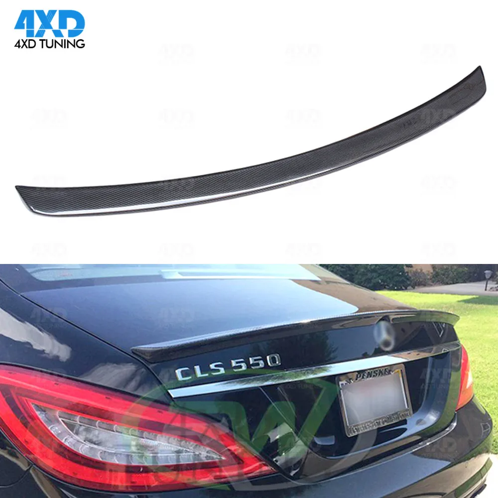 

CLS W218 Carbon Spoiler AMG Style For Mercedes amg cls63 500 220 260 350 Rear Trunk Spoiler Wing 2011 2012 2013 2014 2015 2016