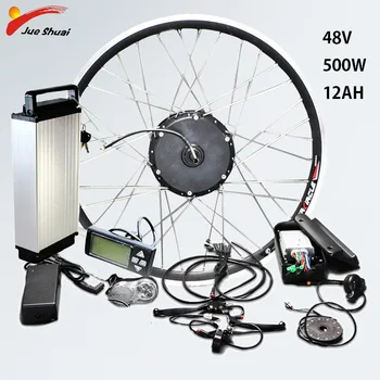 

Electric Bike Conversion Kit 48V 500W 12AH with Battery Ebike Hub Motor Wheel Ebike Conversion Kit Ebike Kit Bicicleta Electrica