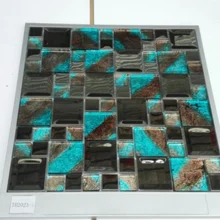 Прямая по заводской цене, металлический Смешанная мозаичная плитка Синий Хрусталь мозаика для KTV бар украшения ванной комнаты