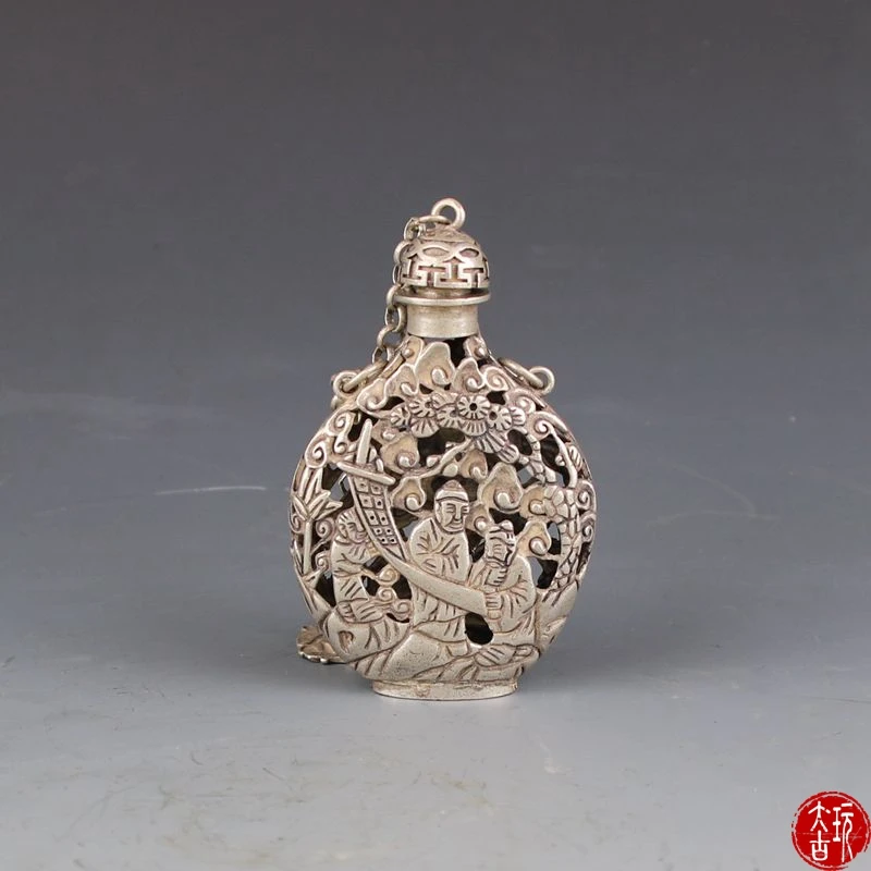 Серебряные украшения под старину серебряная подвеска маленькая сумка для табака