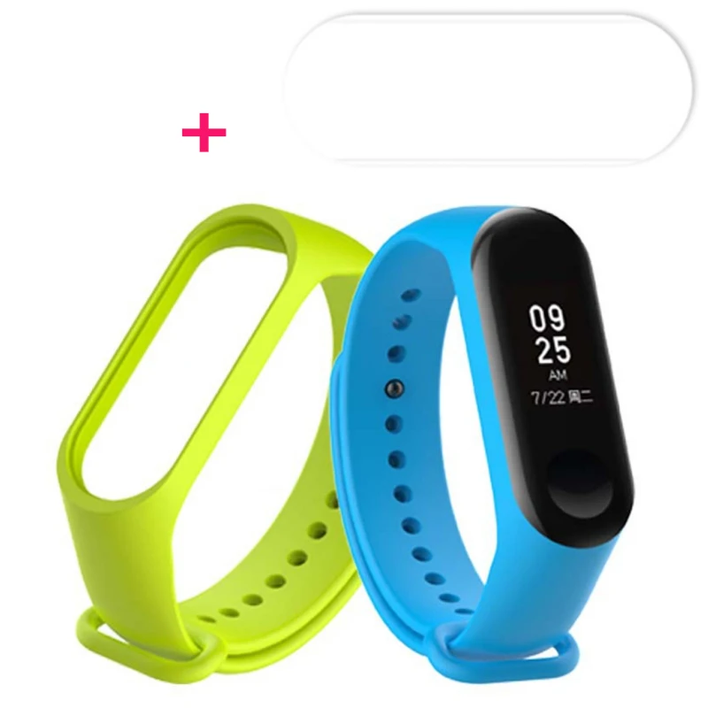 

25Pcs/lot Wristband for Mi Band 3 and 4 Strap Films Watch Silicone Strap For Xiaomi Bracelet Four Xiami Xaomi Xaiomy