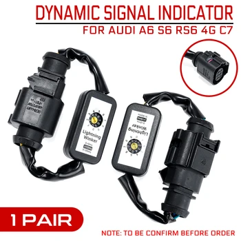 

2pcs Dynamic Add-on Module Cable Wire Harness Turn Signal Indicator LED Taillight Left&Right Taillight For AUDI A6 S6 RS6 4G C7