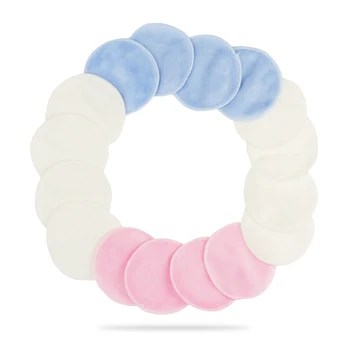 

16pcs Makeup Remover Pad Effectively Washable Lips Wipes Facial Cleaner Nail Art Make Up Reusable Bamboo Fiber Round Mascara