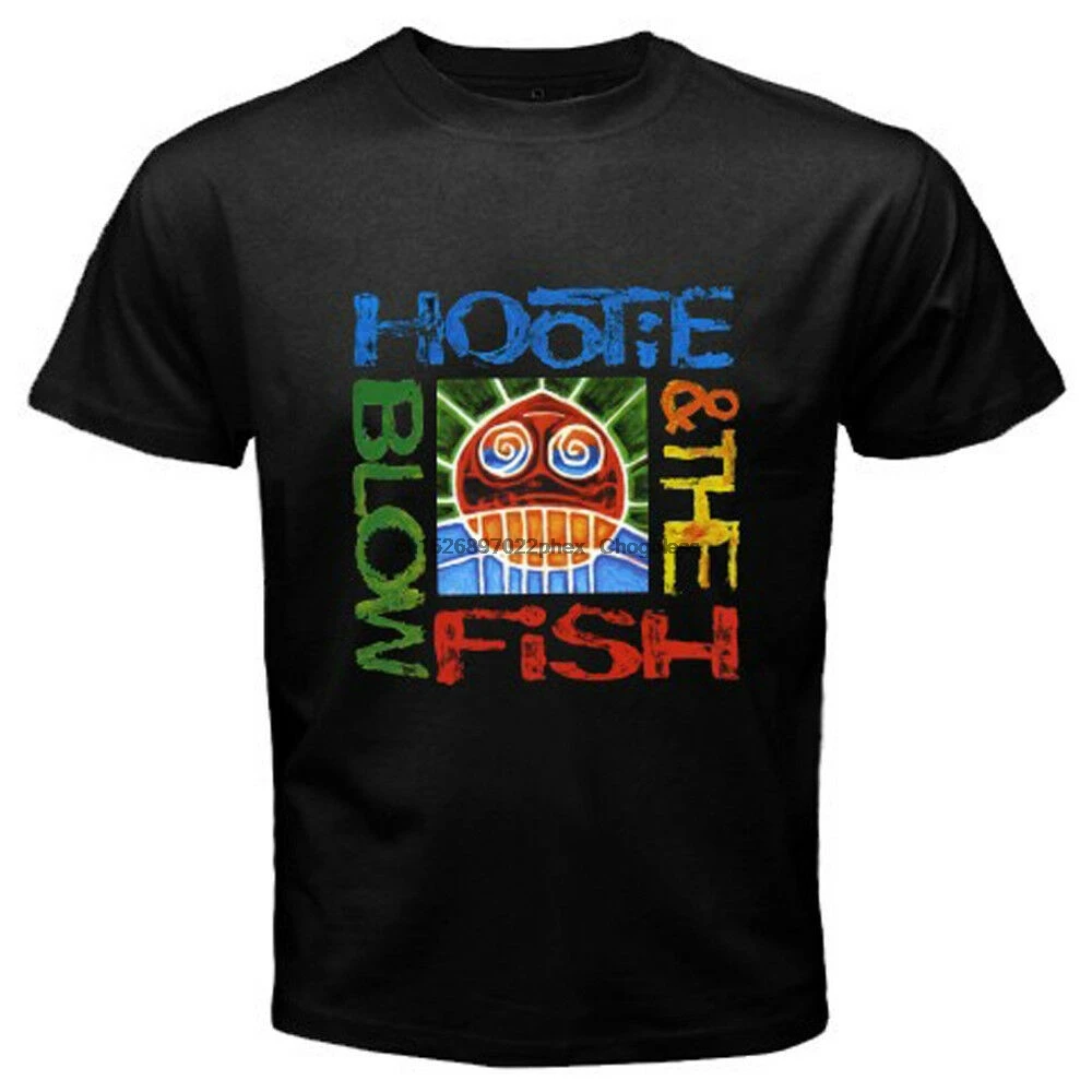 Hootie and The Blowfish треснувшая черная футболка заднего вида размер S-3XL | Мужская одежда