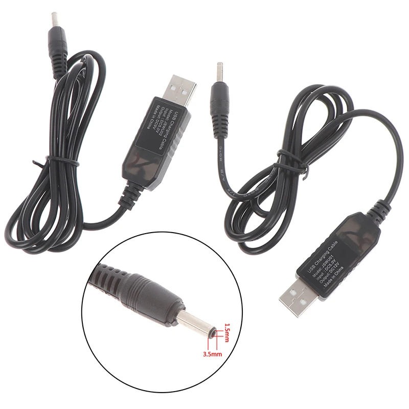 USB повышающий преобразователь постоянного тока DC 5V 9V 12V USB Шаг-Up преобразователь кабель+ 3,5x1,35 мм разъем для Питание/Зарядное устройство/Мощность конвертер