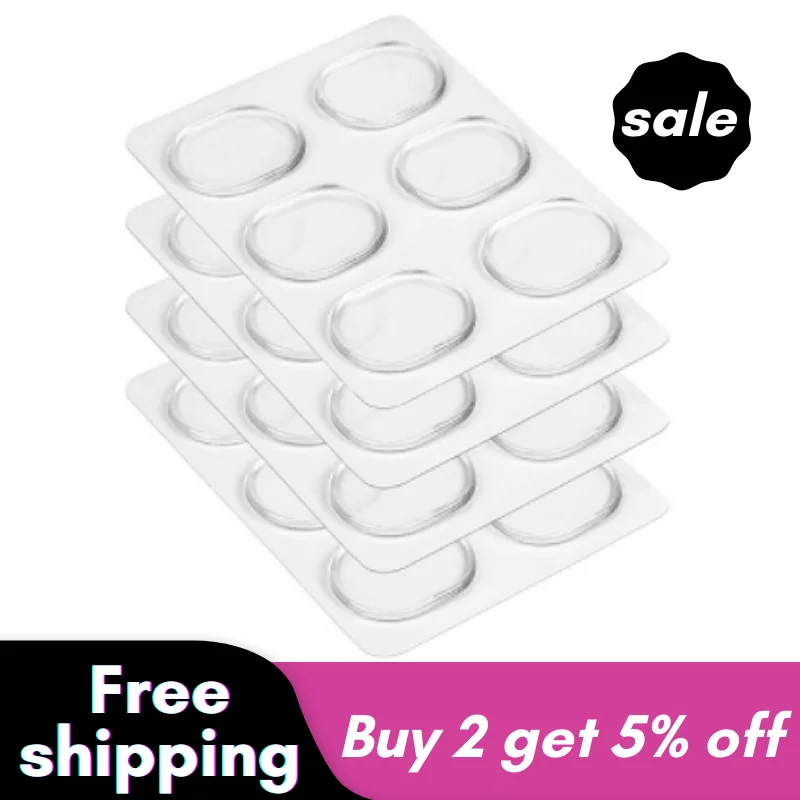 드럼 댐퍼 젤 패드 드럼 소음기, 무독성 소프트 실리콘 드럼 음소거, 드럼 톤 컨트롤, 클리어, 24 개