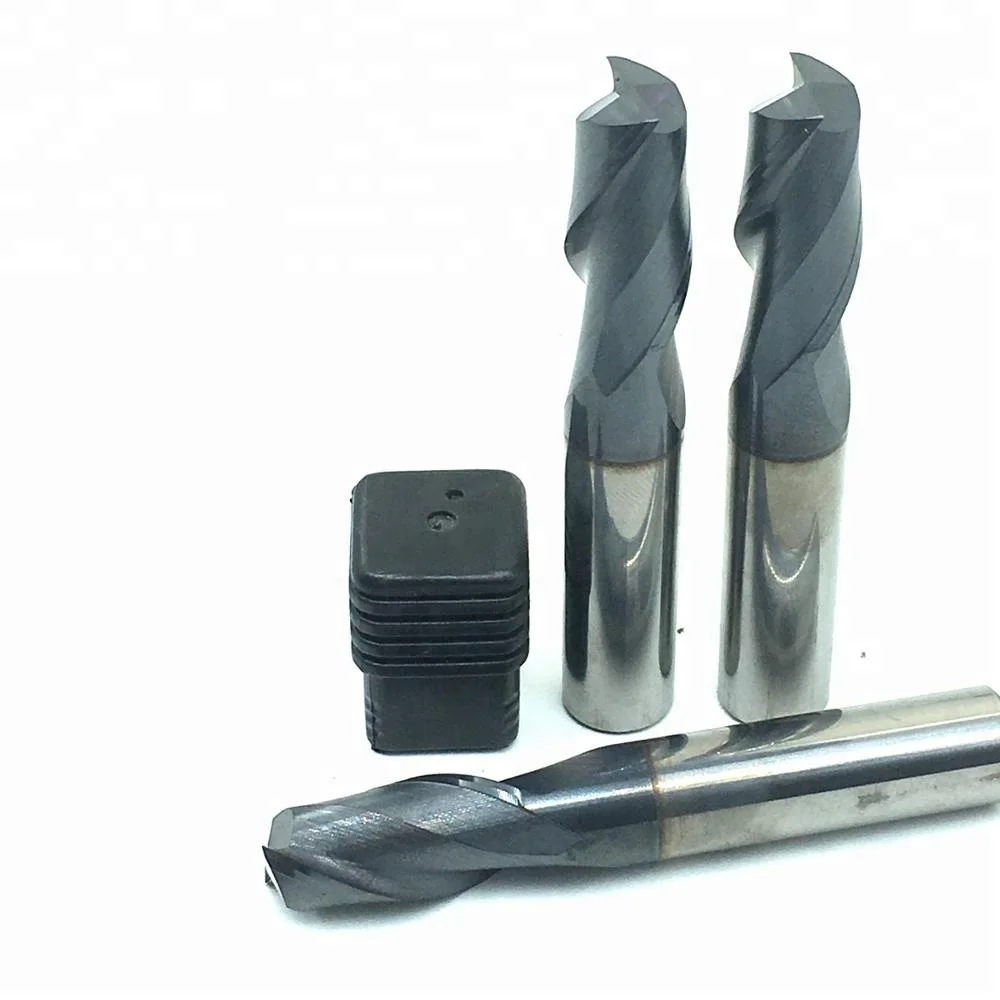 Твердосплавная угловая Концевая фреза 2 флейты Угловой радиус концевые фрезы HRC55