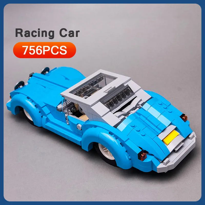 756 шт DIY Technic спортивный автомобиль город скоростной гоночный модель строительные