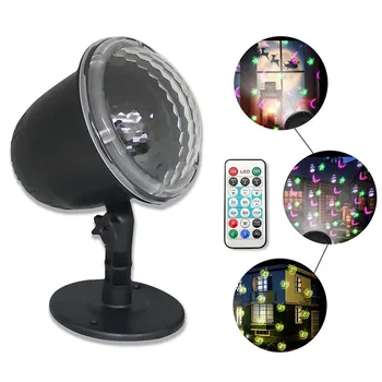 

IP65 Waterproof LED Projector Lamp Multi-pattern Garden Snowfall Projector Stage Light With Remote Control For Xmas Party Decor