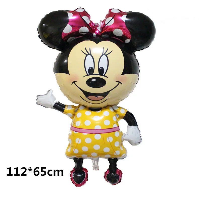 Balloons-3-1PCS Дисней мультфильм тема Минни Мауса вечерние день рождения украшения Дети одноразовые посуда День Рождения украшения принадлежности - Цвет: Balloons-3-1PCS