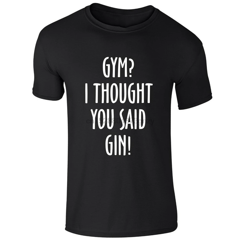 Gym I Know You Said Мужская футболка Gin S 3Xl Забавный принт шутка топ уличная одежда модная