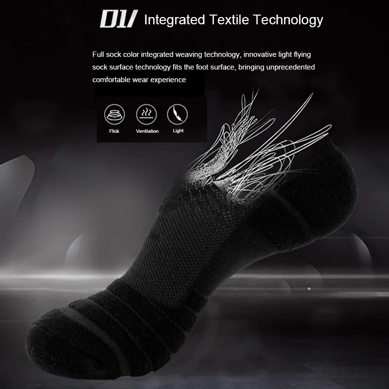 1Pair Cycling Socks Men Running Hiking Sport basketball Football Socks Breathable Compression Function