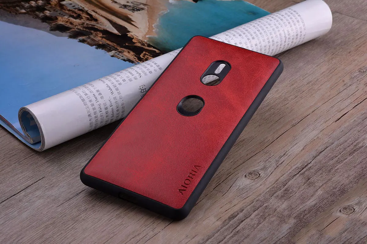 Чехол для sony xperia xz3 funda роскошный винтажный кожаный с мягким покрытием для sony xperia xz3 чехол coque capa бизнес hoesje