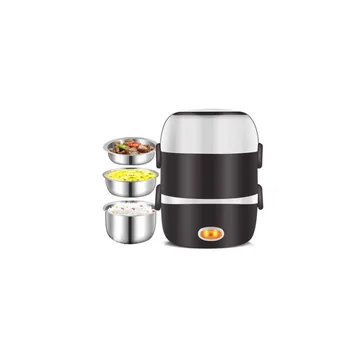 

Three-layer cooking lunch box can be plugged in electric heating, long insulation, portable