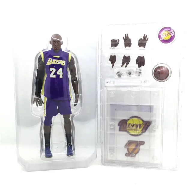 Мужская булавка NBA 1/9 Kobe Bryant 24 Фиолетовый действительно одежда мобильный Гараж Комплект Модель