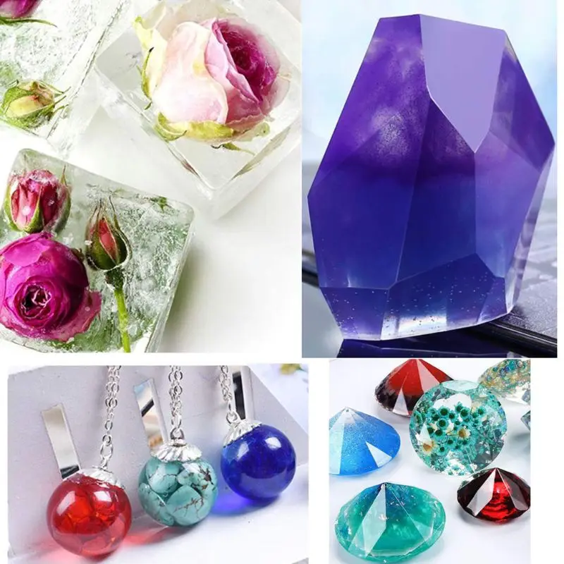 1 компл. Большой прозрачный DIY силиконовые формы для смолы мыло воск