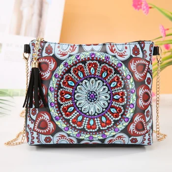 

DIY Irregular Shaped Diamond Painting Embroidery Cross Stitch Wallet Bag Dot Diamond Painting Storage Bag Clutch