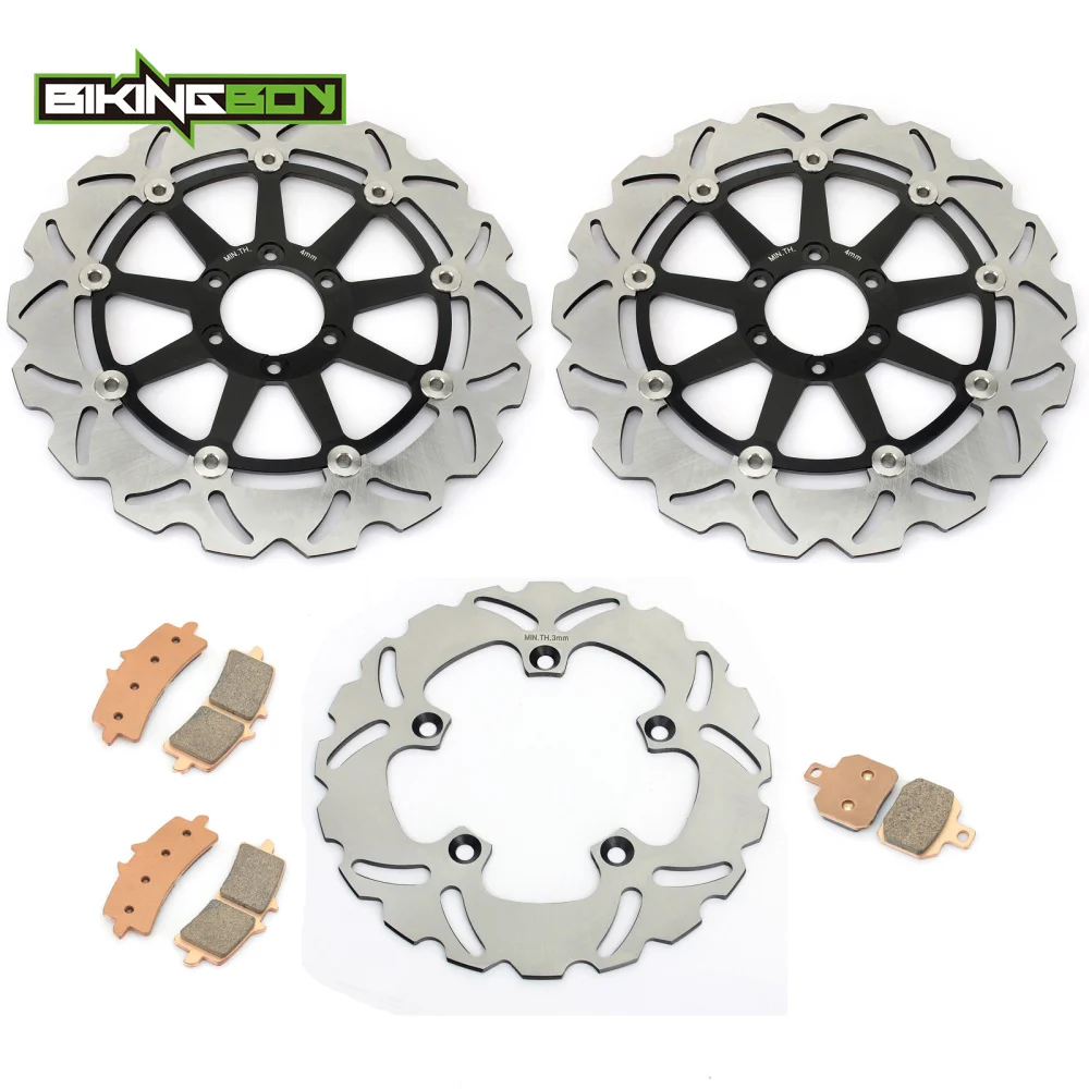 BIKINGBOY для Aprilia RSV4 1000 R 2009 2010 2011 2012 RSV4 1000 завод 2009-2012 спереди и сзади тормозные диски роторы колодки