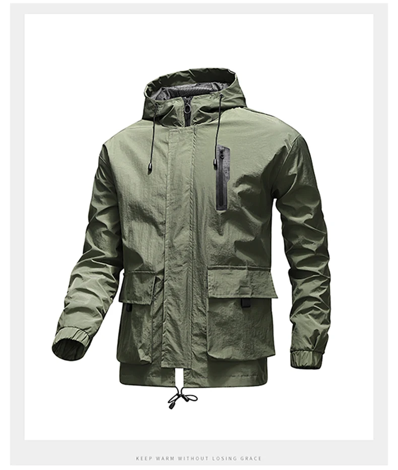 hooded sports jacket mens