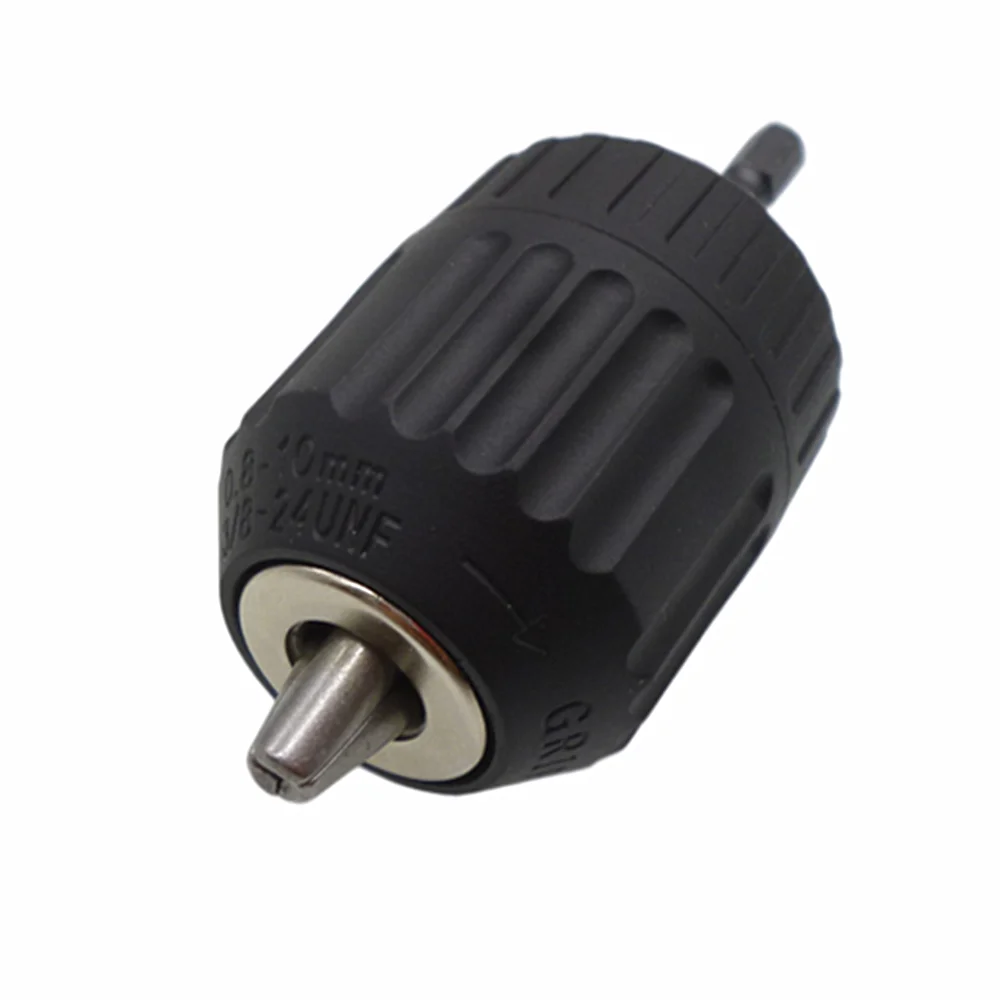 Keyless Drill Chuck 3/8" 24UNF Thread 0.8mm to 10mm Drill Bit Chuck