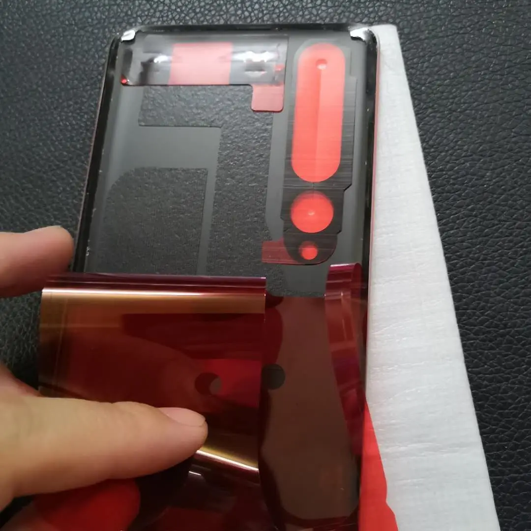 Оригинальная задняя крышка батарейного отсека для Xiaomi Mi 10 стеклянный корпус +