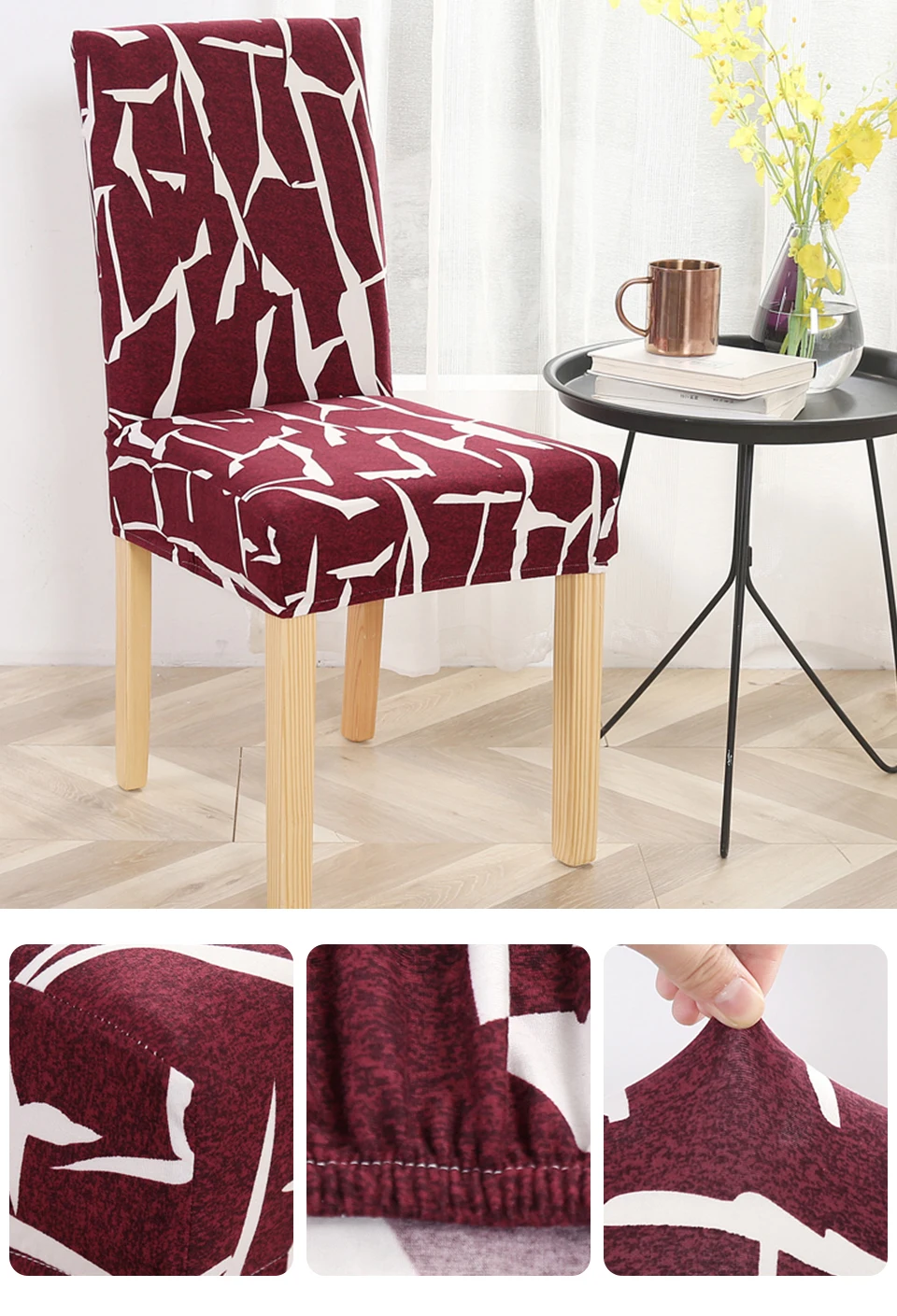 Чехлы на стулья спандекс импрессионизма Чехлы для столовой стулья печати стулья для кухни cH45103