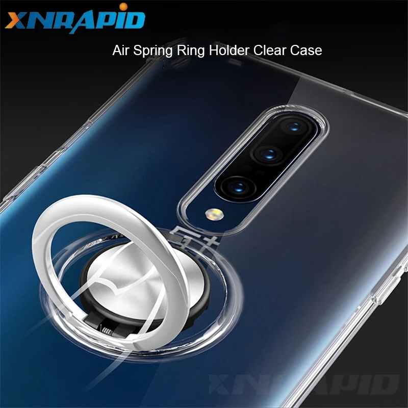 Чехол для Oneplus 7 Pro с магнитным кольцом для автомобиля, мягкий силиконовый чехол из ТПУ для телефона One Plus 7 Pro 6T 7Pro