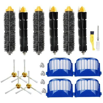 

Filter for for Irobot Roomba 600 Series Vacuum Cleaning Robots Filter Bristle Flexible Beater 3-Armed Side Brush Kit