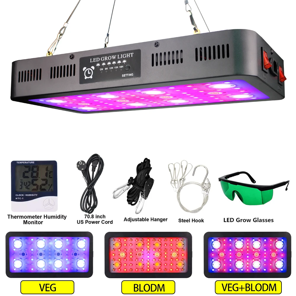 Full Spectrum 3600W COB LED Plant  Grow Light phytolamp for plants Greenhouse Hydroponics Grow Lamp Indoor Plant Flower Seeding